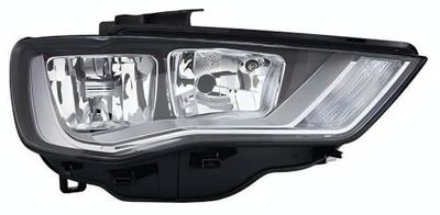 Fanale realizzato per Audi A3 2012 lato passeggero H7-H15 alogeno con Motore elettrico +correzione Assetto Fari 8V0941004