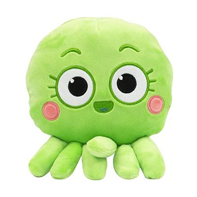 Giochi Preziosi Baby Shark Big Show BAH16600 Groene pluche dier in de vorm van een huisje met roze wangen met de naam vlinderdas maat 20 cm; voor kinderen vanaf 2 jaar