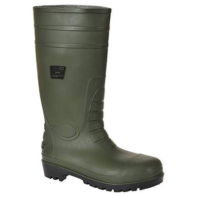 Portwest Bota Wellington Total Safety S5, tamanho: 43, cor: Verde, FW95GNR43