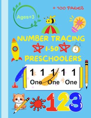 Number Tracing book for Preschoolers and Kids: Number Practice Workbook To Learn The Numbers From 1 To 50 For Preschoolers & Kindergarten Kids