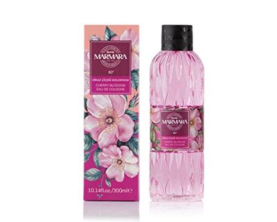 MARMARA Beauty Eau de Cologne Cherry Blossom 300 ml - 80° Alcohol - Refreshing Fragrance for Women - Freshens Cools - Fresh & Floral - EDC Women - Cologne Water