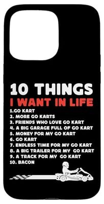Go Kart Racing Vintage 10 Things I Want In Life 1.Go Kart Case for iPhone 15 Pro Max