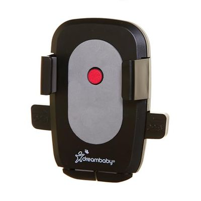Dreambaby Support de téléphone EZY -Fit pour Poussette - Convient à la Plupart des téléphones, y Compris iPhone, Samsung, Motorola, s'adapte à Toutes Les poussettes, landaus, fauteuils roulants, etc