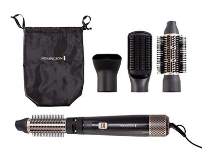 Remington Brosse Soufflante [Idéale Cheveux Longs] Blow Dry & Style (1000W, Température variable, Air Frais, Ionique, 2 brosses rondes 50 et 38mm, Brosse Lissage, Concentrateur) AS7500