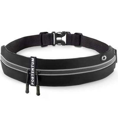 PORTENTUM Marsupio Running - Porta Cellulare Corsa (per Ogni Telefono) per Uomo e Donna - Porta Telefono Corsa -Cintura Jogging per Sportivo, Camminata