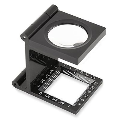 Carson LinenTest Klapvergrootglas en draadteller 0met meetschaal, 5 x 30 mm (LT-30)