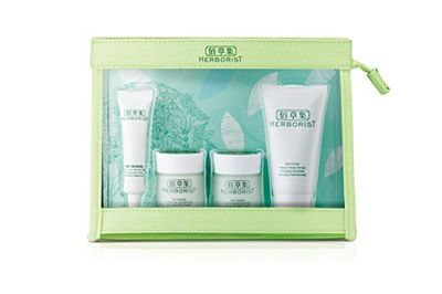 HERBORIST Kit de Soins Anti-Âge de Voyage - 4 Produits en Miniature pour le Visage