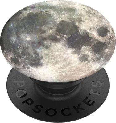 PopSockets PopGrip - Supporto e Impugnatura per Telefoni Cellulari e Tablet con Un Top Intercambiabile - Moon
