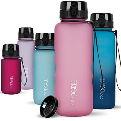 720°DGREE Water Bottle 1.5 Liter "uberBottle" +Fruit-Sieve, softTouch - Waterfles BPA-Free, Lekvrij, Herbruikbaar - Grote XL Drinkfles, Sportfles voor Gym, Fitness-Studio, Camping, Outdoor, Travel