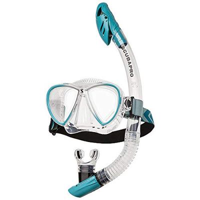 Scubapro Synergy Twin Combo CLR/TRQ-SLV Kit de détendeur pour plongée en Eau Froide Unisex-Adult, Clear Turquoise, One Size