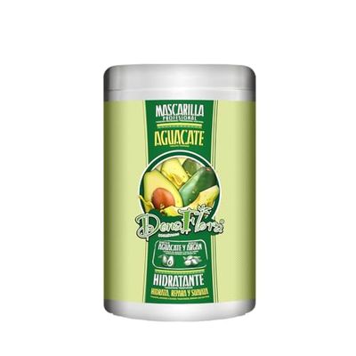 DONA FLORA - Maschera Idratante Avocado e Argan | Capelli Morbidi e Nutriti | Formula Vegetale Senza Parabeni | Tutti i Tipi di Capelli | 1000ml