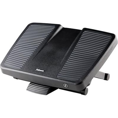 Fellowes - Ultimate Professional Series - Reposapiés Ergonómico de Altura Ajustable con Efecto Masaje - Soporte para Apoyo de Pies Inclinable para Oficina y Hogar. Eleva los Pies y las Piernas