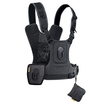 Cotton Carrier G3 147 - Imbracatura professionale per una o due fotocamere e qualsiasi tipo di obiettivo, colore: Grigio