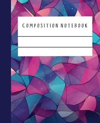 Colorful Composition Notebook: Preppy Composition Notebook for Students, Writers & Artists, Wide Ruled Journal, Cute Composition Notebook, Ideal for School, Work, and Creative Note-Taking