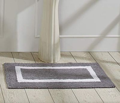 Better Trends/Pan Overseas Tapis de Bain Hotel Collection Better Trends 2-53 x 86 cm - Gris/Blanc