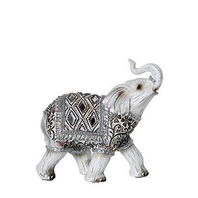 FIGURA RESINA ELEFANTE BLANCO_15X7X15CM