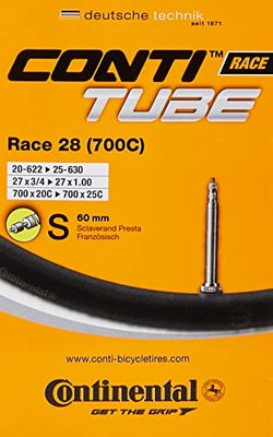 Continental Tubo de Carrera, 71,1 cm Interior, Unisex, Negro, [20-622->25-630]