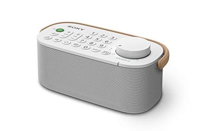 Sony SRS-LSR200, Speaker TV Portatile Wireless di Sony per non Udenti e Anziani, Bianco (SRSLSR200.CE7), Taglia Unica