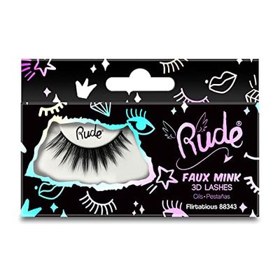 Rude Cosmetics Essential Faux Mink 3D Lashes - Flirtatious For Women 1 Pc Pair