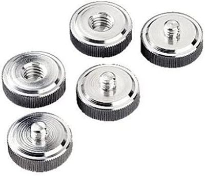 HAMA Vite raccordo per treppiede - conf. da 5 pz.- (B) 3/8" > (A) 1/4"