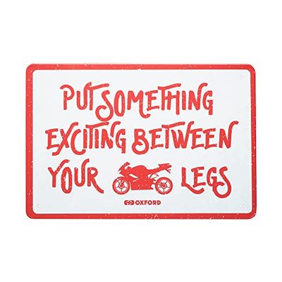 Oxford Products Motorcycle Metal Sign. Garage, Shed, Workshop.