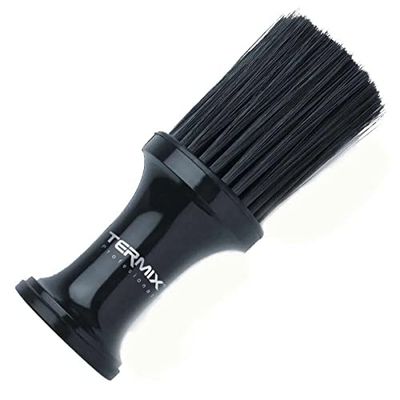 Termix Professional Hairdressing Talcum Powder Brush Brush for Cleaning Your Neck with Soft Fibres for Maximum Cleaning Black Colour and White Fibres