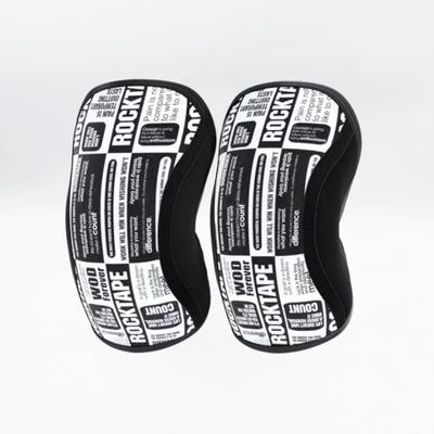 RockTape Assassins Mangas para Codo - Neopreno SBR Duradero para Calor, Soporte y Transpirabilidad en Fitness Funcional, Negro, Grande