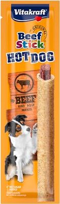 Vitakraft Beef Stick Hot Dog - Friandise pour Chien au Bœuf - Lot de 8 x 30g