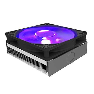 Cooler Master MasterAir G200P Low-Profile CPU Cooling System - 39.5mm mini-ITX/SFF Clearance, High-Performance 92mm RGB Fan, 2 Copper Heat Pipes - AMD/Intel Compatible