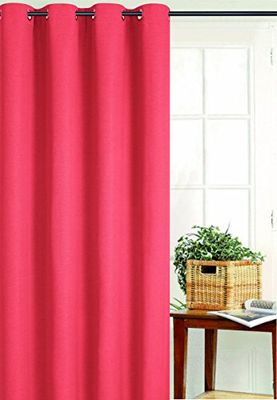 HomeMaison Plain Blackout Curtain, Polyester, Orange, 250 x 135 cm
