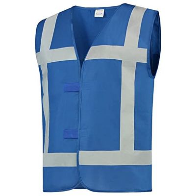 Tricorp Safety 453004 - Giubbotto catarifrangente, 100% poliestere, 130 g/m², blu royal, taglia XL