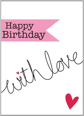 Claire Giles Greeting Cards, Happy Birthday Card, with See Through Acetate Window