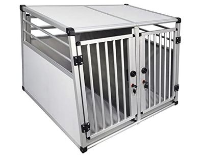 Nobby 62393 - Scatola per trasporto auto in alluminio, doppia larghezza x profondità x altezza: 92 x 88 x 68 cm