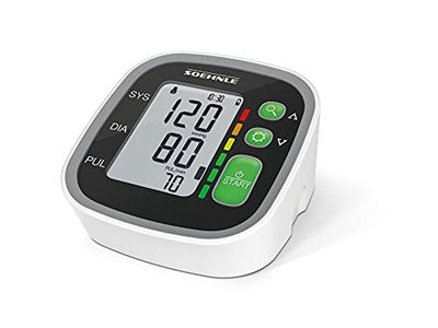 Soehnle Tensiómetro de brazo Systo Monitor 300, tensiómetro para medir la presión arterial y el ritmo cardíaco, con detector de arritmias