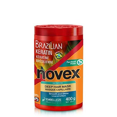 Novex Queratina brasileira, máscara de empilhar - 400 g.