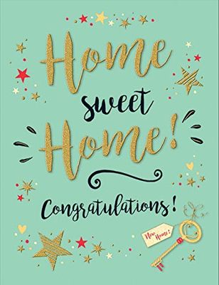 Piccadilly Greetings Moderne gelegenheidskaart nieuw huis - 8 x 6 inch
