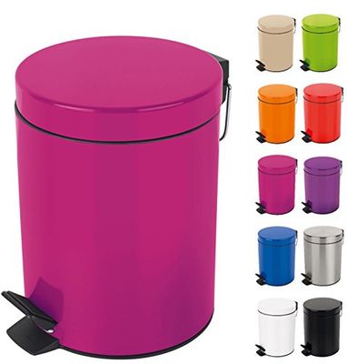 Spirella (3 litros, coleção rosa Sydney, Lixo com pedal Ø 17 x 24,5, metal