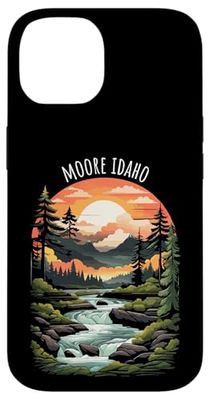 Moore, Idaho, États-Unis, conception pittoresque de la vallée de la rivière Coque pour iPhone 14