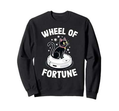 Wheel Of Fortune Robot Vacuum Cleaner Funny Cat Sweatshirt