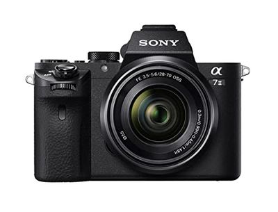 Sony ILCE-7M2 EVIL Máquina fotográfica de 24.3 Mp, tela de 3", estabilizador de 5 eixos, vídeo Full HD, wi-fi e NFC, preta