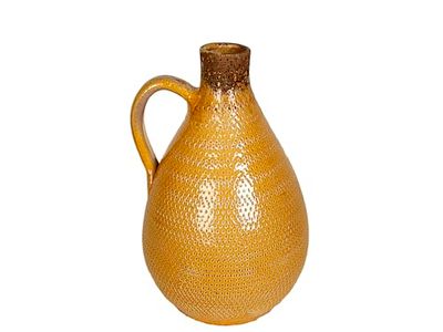 FLORERO ASA CERAMICA MOSTAZA