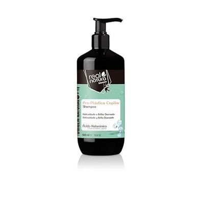 Real Natura - Shampoo Senza Sale Pro-Plastica per Capelli - Ringiovanimento dei Capelli - Cura Intensa - Formula Delicata - Per Uso Quotidiano - 500 ml
