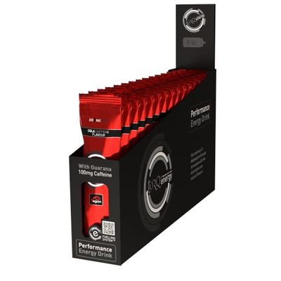 Torq Bebida energética Cafeína Cola, isotónica - Polvo de electrolitos, alto contenido de carbohidratos 30 g por 500 ml y alto contenido de sodio - Paquetes de una sola porción - Caja de 15