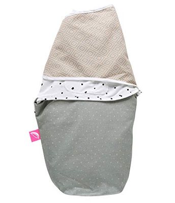 Motherhood Couverture d'Emmaillotage 100% Coton Naturel carrés d'abricot