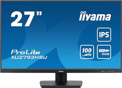 iiyama XU2793HSU-B6 27" Panel IPS, 1920x1080100Hz, 250cd/m², Altavoces, HDMI, DisplayPort, 1ms (MPRT), FreeSync, USB 2x2.0