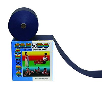 Cando 100 yard perforerade latexfria träningsband (flera färger), Heavy, BLÅ, 1