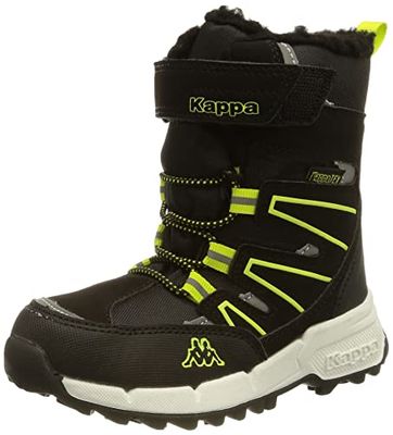 Kappa Floki Tex K, Zapatos para Nieve, Black/Lime, 28 EU