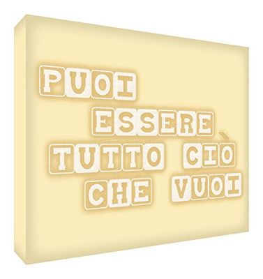 Feel Good Art ucnbe2436 – 01IT Imagen sobre Lienzo de Pared de Estilo Moderno, Beige