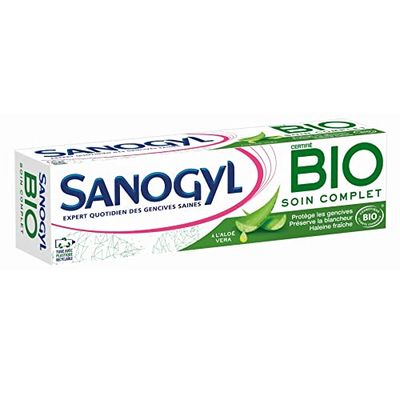 Sanogyl Dentifricio Cura Completa Bio 75 ml, Bianco, 1 Unità (Confezione da 1)