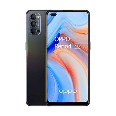 OPPO Reno 4 5G - Smartphone 128GB, 8GB RAM, Dual SIM, Carga rápida 65W - Negro